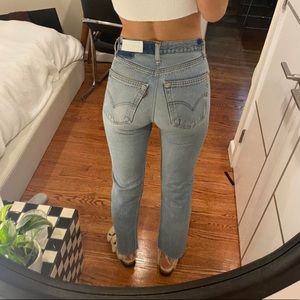 RE/DONE Levi Vintage High Rise Stove Pipe 24